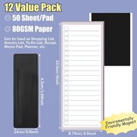 Notepad Magnetik Grosir, Daftar Belanja Kulkas Cetak Kustom untuk Dapur, Memo Pad Tugas Harian Massal dengan Magnet Kuat di Bagian Belakang
