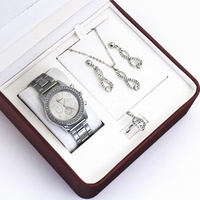 Ensemble de montres et de bijoux tendance pour femmes, montres à quartz pour un usage quotidien décontracté, style simple et exquis