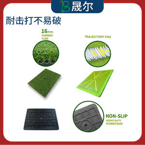 Tapete de entrenamiento de golf LS, tapete de práctica de PVC con base pesada para seguimiento de golpes de golf - Product Image 4
