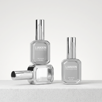 Flacon carré en verre personnalisé de 11 ml pour vernis à ongles, avec pinceau fait main, flacon vide en verre pour vernis à ongles, gravure écologique pour marque de produits pour les ongles