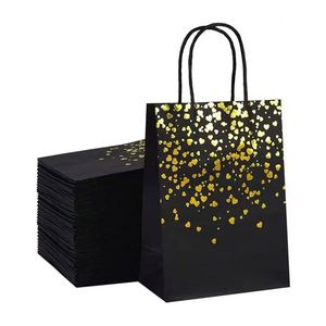 Paper Gift <b>Bags</b> with Handles Valentines Day Birthday Shopping Kraft <b>Bags</b> for Wedding Party Simple Style Carry Paper <b>Bags</b> - Product Image 3