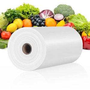 Younber Produce Bags <b>Roll</b> 9.8 X 13.8 Inch Clear PE Food Storage For <b>Fruits</b> Vegetables Bread Kitchen Use - Product Image 1