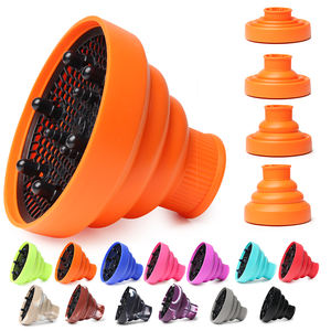 Diffuseur de sèche-cheveux pliable professionnel de salon, durable, haute température, portable, en silicone, outils de barbier - Product Image 1