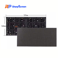 Panel LED Interior P2.5 P1.53 P1.86 P2 de 320x160 mm, IP65, Alto Brillo, Pantalla LED a Todo Color para Estadios