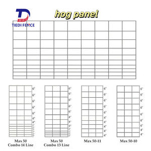 Pannelli di filo di maiale all'ingrosso pannello di bestiame saldato in rete metallica 5 Ft. X 16 ft 2X4 6 Ga saldato filo cavallo pannello di recinzione - Product Image 3