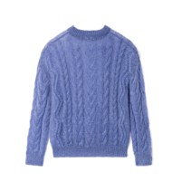 AiNear Vente en gros Logo personnalisé Design Oem & Odm Automne Pull en laine mohair tricoté au crochet à manches longues et col ras du cou pour hommes