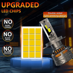 Feux de brouillard LED super lumineux 12V 24V 16000 lumens H1 H7 H11, ampoules de phares LED H25 H4 pour voitures universelles - Product Image 3