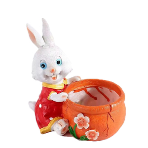 Vente en gros d'usine Résine Forme d'animal Cactus <span class=keywords><strong>Plante</strong></span> succulente Pot de fleurs Jardin Maison Décoration intérieure Cadeau de Noël Nouvel An - Product Image 4