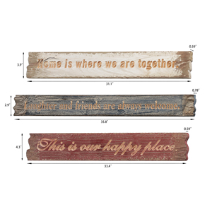 Decorazioni di fattoria Vintage rustica porta a parete in legno segni appesi in legno fatto a mano portico decorazione con lettere di targa in legno segno di legno - Product Image 2