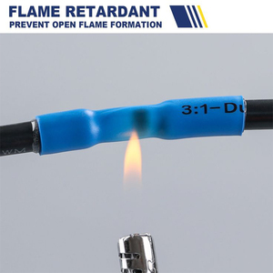 Tube <span class=keywords><strong>thermorétractable</strong></span> 1M, rapport 3:1, imperméable, sans adhésif, double paroi, tube de protection pour fils, noir - Product Image 5