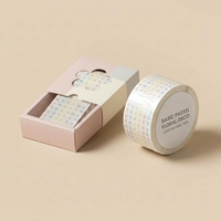 Digital Bedrucktes Macaron Blumenmuster Washi-Tape Gestanztes Mattes Breites Synthetisches Papierband