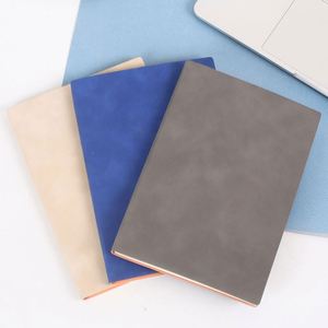 Hot Coloring Screen Print New Arrival Personal Plain <b>Dotted</b> Custom Lined A5 Red Leather Cover <b>Notebook</b> Journal 100 Sheets Gift - Product Image 1