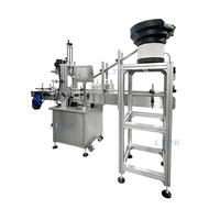 LT-SC16A Machines automatiques de capsulage de bouteilles et de pots en plastique pour animaux de compagnie avec alimentateur vibrant de bouchons