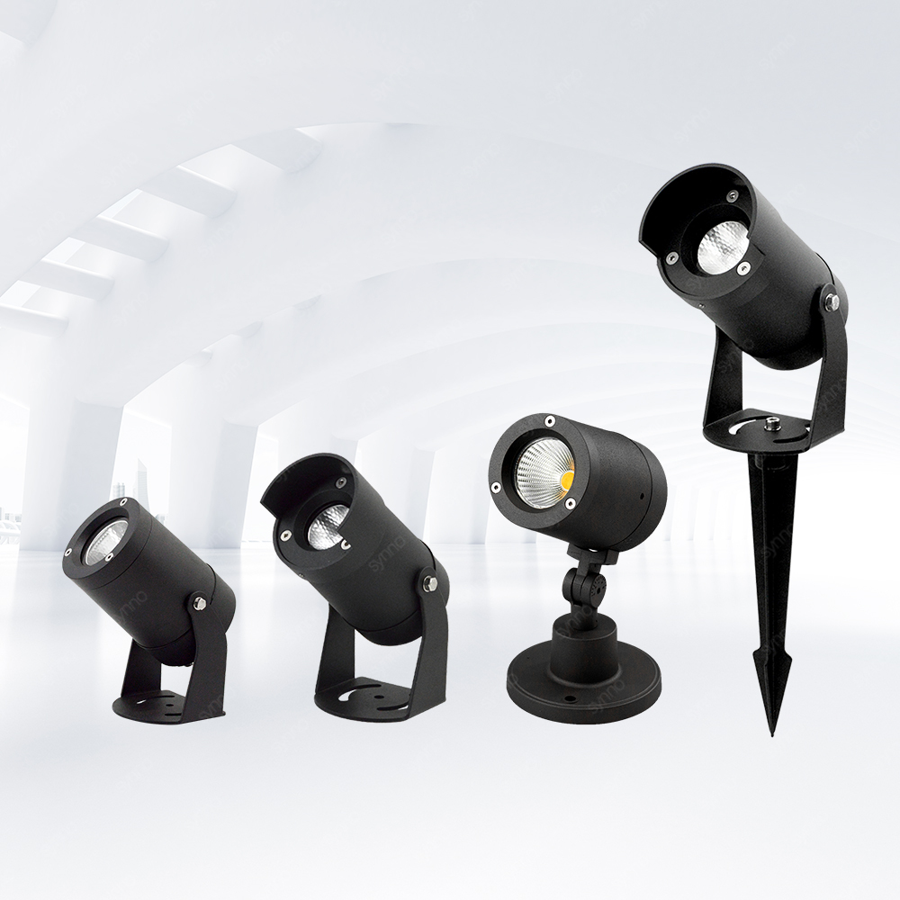 Garden Floodlight Narrow Beam Embedded Floor Plug in Building Project Outdoor Flood Light IP65 Building Garden Spike Spotlight