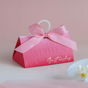 Nouvelles boîtes de parfum pliables en papier doré personnalisées, emballage cadeau triangulaire, fermeture à ruban, <span class=keywords><strong>mat</strong></span>ériaux recyclés, mascara, fard à joues - Product Image 6