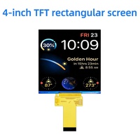 Modul Layar Persegi LCD TFT IPS 4 Inci 480*480 MIPI ST7701 Panel Layar Kustom HD40030C30