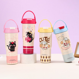 Stainless Steel Tumbler 304 Insulated Mug With Handle Portable Travel Cup For Outdoor Use - Product Image 1