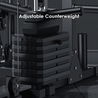 PINJIAN Squat Smith Machine Cable Crossover Équipement de musculation Outil d'entraînement sportif Entraînement des bras et de la poitrine Ensembles de remise en forme complets