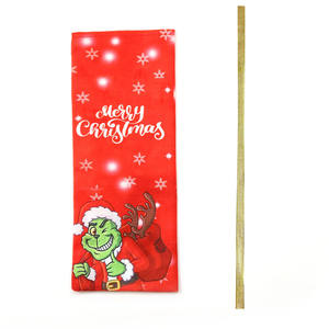 Venta caliente tapa de botella de vino decoraciones navideñas colección <span class=keywords><strong>Grinch</strong></span> para el hogar para fiesta de Navidad decoración de Año Nuevo - Product Image 2