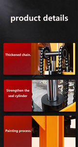 Pallet Stacker Hydraulic Small Hand Remote Control Electric <b>Forklift</b> <b>Manual</b> Portable 500 kg 1000kg Hand Pushed <b>Forklift</b> - Product Image 2