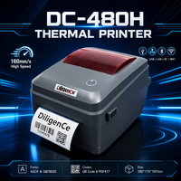 Printer Thermal POS Murah DiligenCe Android USB LAN BT/WiFi Interface A6 untuk Label Pengiriman Waybill Barcode 4X6 110mm Stok Tersedia