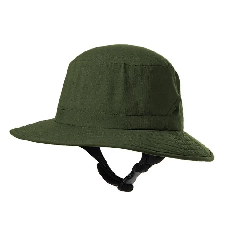 Summer surf sunscreen quick-drying male female army green bucket hat fashion windproof UV outdoor fishing custom surf hat