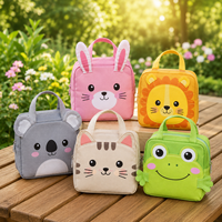 Lonchera Térmica Infantil Personalizada Oxford Premium 3D con Diseño de Animales, Impermeable, de 3L, para Niños y Niñas, para la Escuela y Actividades al Aire Libre