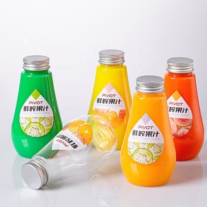 Phổ biến 400ml Pet tùy chỉnh nhãn rỗng nhựa nước trái cây bao bì chai với nắp cho doanh nghiệp - Product Image 2
