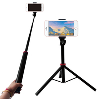 Trépied extensible en aluminium de 78 pouces avec support de lumière portable réglable à 360° °   Rotule à vis 1/4\" pour appareil photo et téléphone