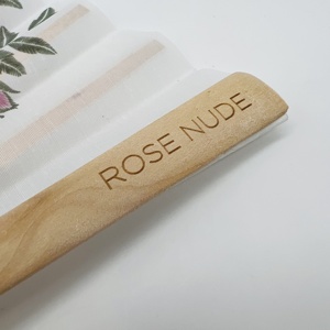 Éventail pliant personnalisé, éventails originaux en bois et en coton, collection de fleurs espagnoles, éventails faits à la main - Product Image 5