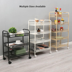 Carrito de Almacenamiento de Cocina de 5 Niveles, Carrito Rodante de Metal Multicapa, Estante de Almacenamiento Multifuncional, Organizador - Product Image 5