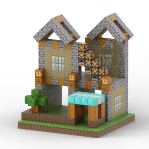 2025 Trending 3d blocco Set magnete il mio mondo cubi giocattoli bambini magia il mio mondo rosa principessa blocchi magnetici per bambino - Product Image 4