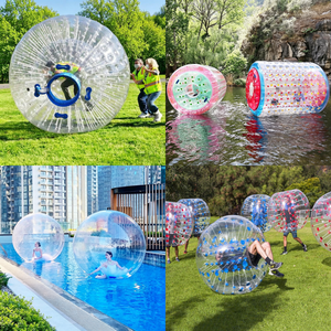 Equipo de Entretenimiento Deportivo Familiar para Áreas Turísticas, Juego de Pelota Acuática Inflable Transparente Comercial para Exteriores con Soplador - Product Image 2