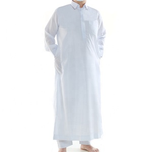 Abaya para Hombre, Ropa Islámica, Manga Larga, Gamis Musulmán, Vestido Jubah Árabe, Thobe Musulmán, <span class=keywords><strong>Pathani</strong></span> Kurta para Hombre, Jilbab - Product Image 4