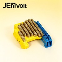 Barre de distribution JEMA, barre neutre de type pont, barre de terre en laiton, bande de bornes pour montage sur rail DIN, câblage électrique