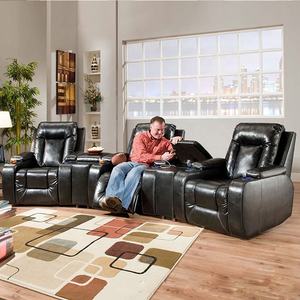 <span class=keywords><strong>Fantastique</strong></span> chaise de cinéma maison siège de théâtre USB charge canapé inclinable en cuir véritable vip chaise de cinéma - Product Image 4