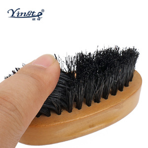 Cepillo para zapatos Yinste de madera maciza con cerdas de cerdo, cepillo de limpieza ovalado para uso en enfermería - Product Image 2