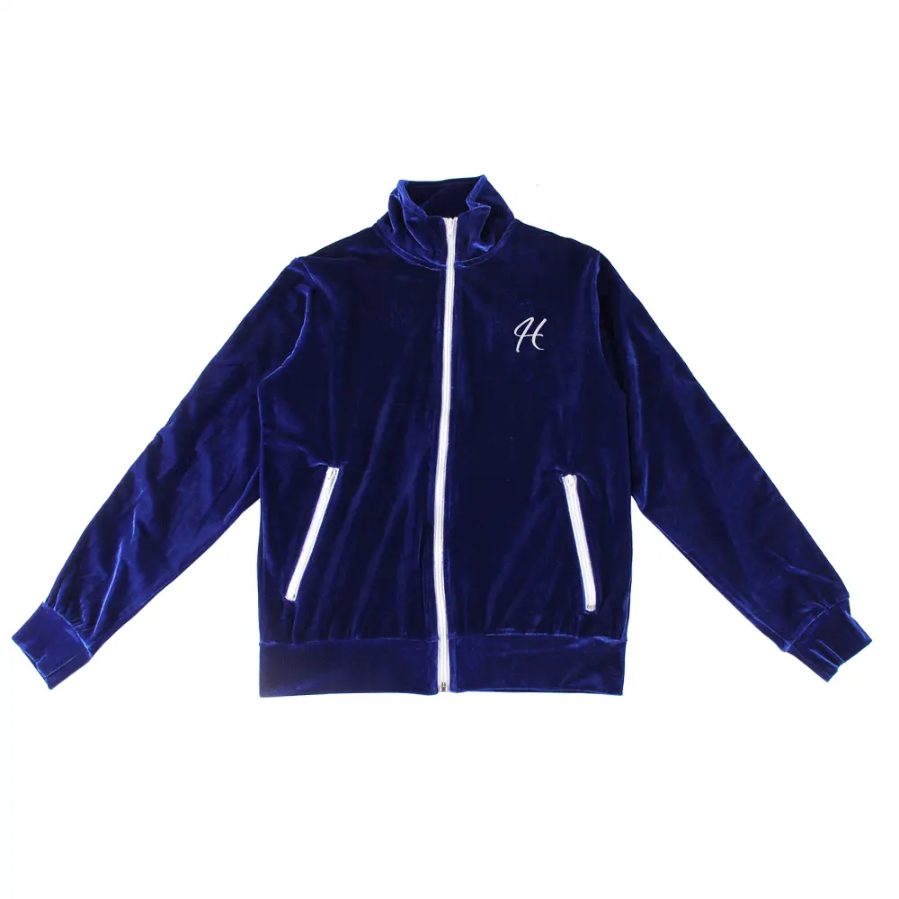 Customized Velvet Fabric Embroidery Logo Zip Up Jacket Pants Street Wears Sports Women'S Plus Size 2 Piece Set Clothing Jogger S