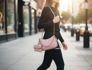 Borsa a Tracolla da Donna con Catena e Pochette Staccabile in Ecopelle per Uso Quotidiano - Product Image 2