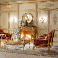 Canapé en bois sculpté antique de style royal victorien de haute qualité, style français, pour salon, villa