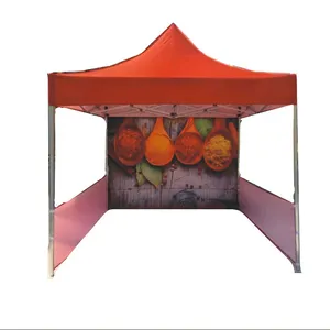 Custom Wholesale 3*4.5 Trade Show Tent Outdoor Advertising Printing Sunshade Awning Exhibition Pop Up Canopy Trade Tents