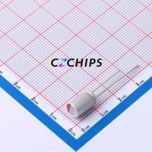 Condensador Sólido HT1E277M0610PC, Componente de Montaje Pasante (THT), D6xL10.5mm 270uF 20% 25V 2.5mm - Product Image 1