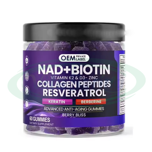 VitaSpring NAD + resverhair l Berberine biyotin takviyesi kollajen çinko vitamini <span class=keywords><strong>K</strong></span> <span class=keywords><strong>D</strong></span> sakızlarımız saç, cilt, çivi eklemi - Product Image 1