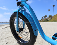 Vélo électrique en alliage OEM de 26 pouces, Hummer à 7 vitesses et gros pneus, Beach Cruiser E, vélo électrique de 15Ah avec capteur au lithium 52V