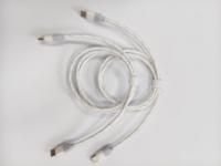 Câble USB-C vers USB-C tressé en nylon de 2 m, cuivre pur, charge rapide 3A, 60W, cordon de charge de données USB-C pour smartphone et batterie externe