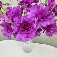 Fleur artificielle de haute qualité pour la décoration de la pièce QYYN-1841 20 têtes de carnations