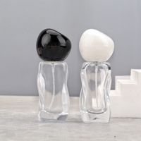 Vente en gros usine – Flacon vaporisateur de parfum de luxe en verre transparent de 30 ml, vide, avec bouchon à vis blanc/noir, idéal pour l'emballage cosmétique