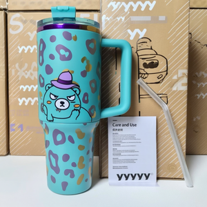 40 Oz Stan Grinch Tasse de voiture de Noël Tasse de voyage isolée au laser avec couvercle en acier inoxydable Tasse à paille isolée - Product Image 6