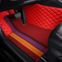 Ensemble complet anti-dérapant personnalisé Double couche tapis en cuir tapis de sol de voiture accessoires