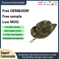 Camouflage Tactique Boonie Chapeau Casquettes Camo Hommes Sports de Plein Air Soleil Seau Chapeaux